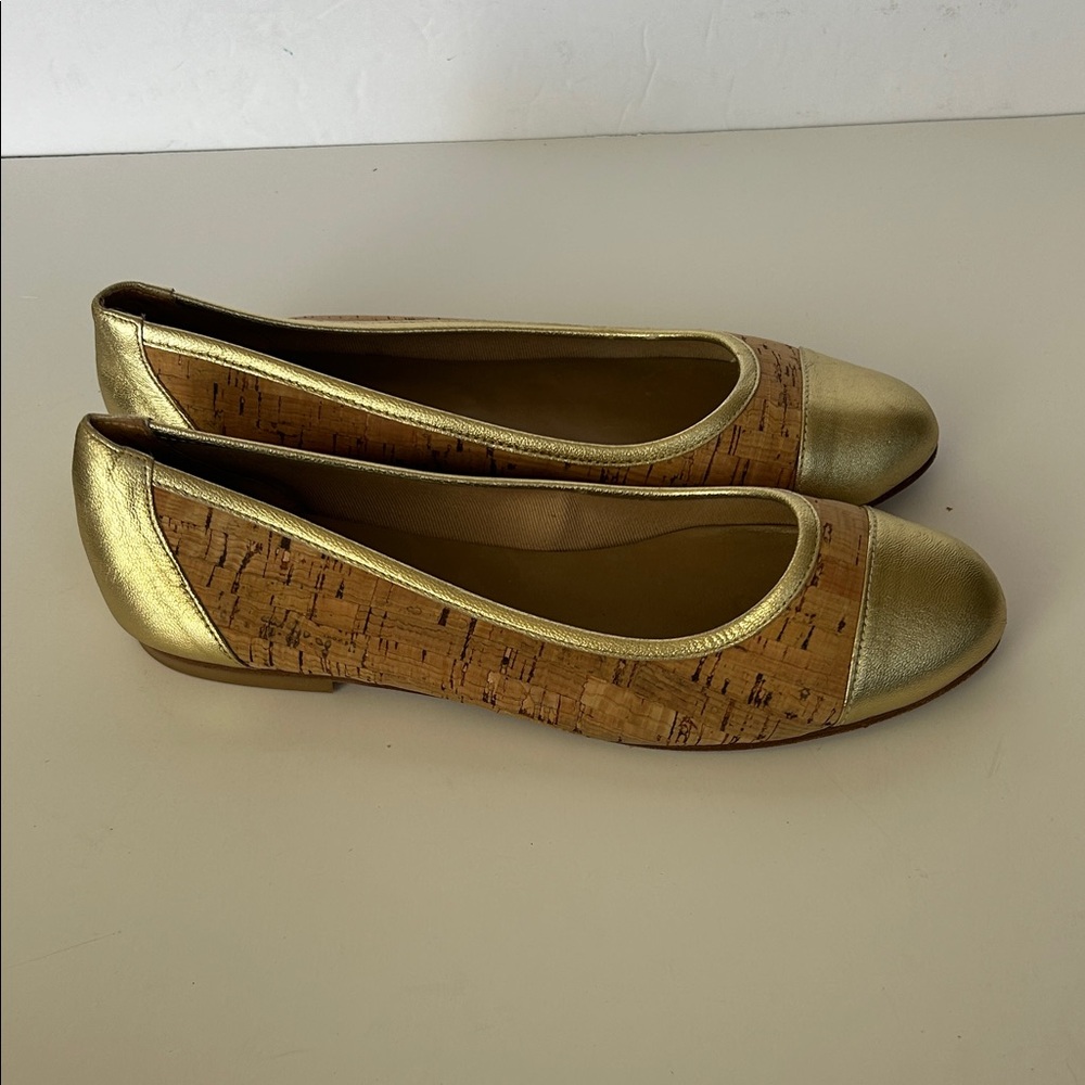 French Soles  Gold Women's Flats
